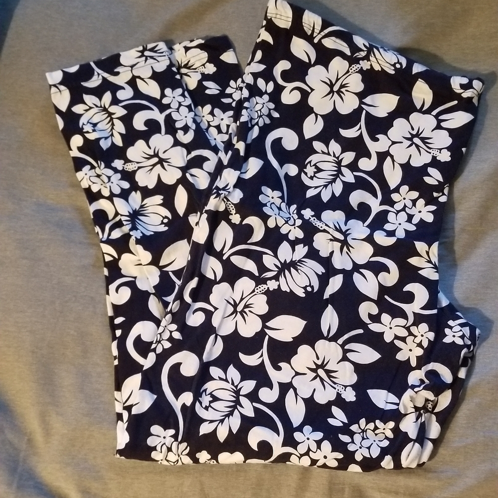Hawaiian flower pants